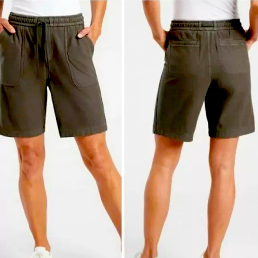 Athleta Cypress Green Farallon Bermuda Shorts